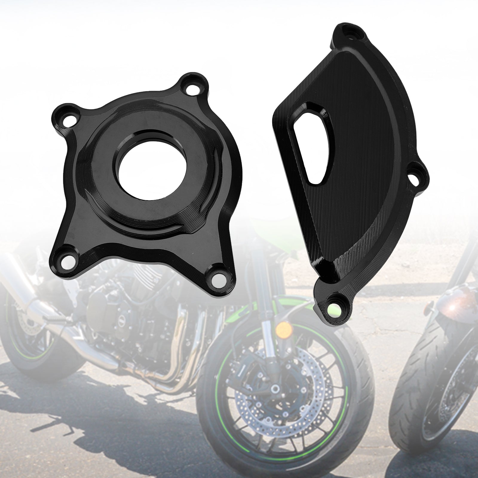 2017-2023 Kawasaki Z900 Z900RS CAFE Stator Motorkap Slider Protector Kunststof Titanium