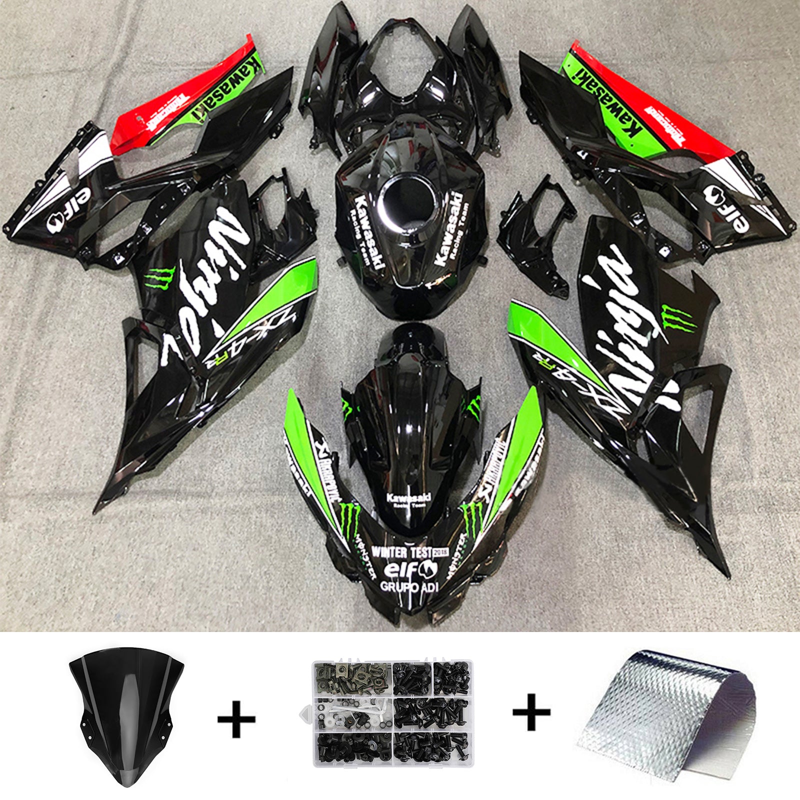 Kit de carénage Kawasaki EX400/Ninja400 2018-2024