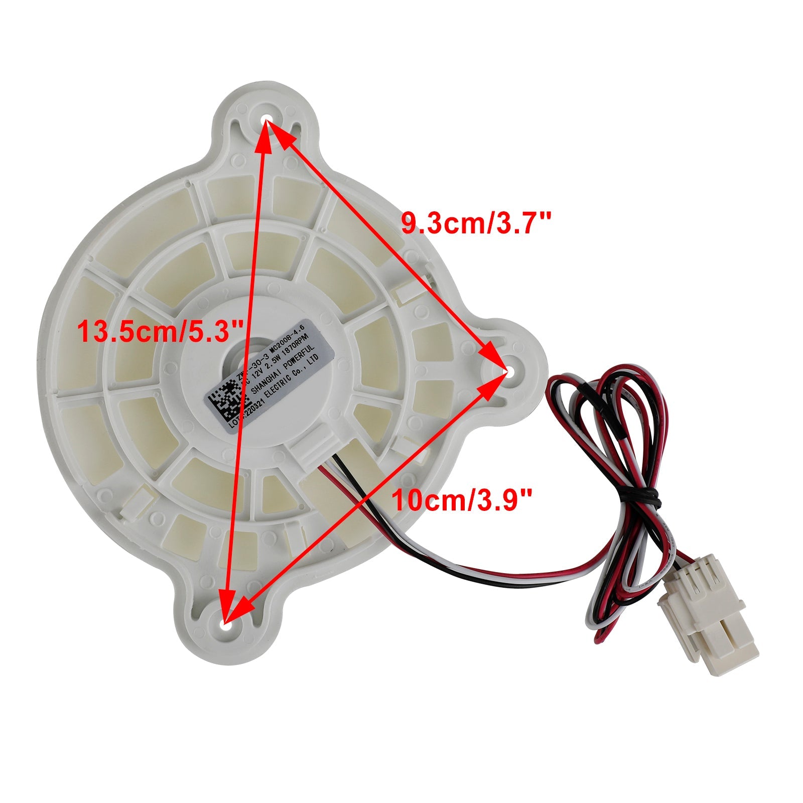 Fridge Freezing Fan Refrigerator Cooling Fan Motor For Samsung DC12V ZWF-30-3