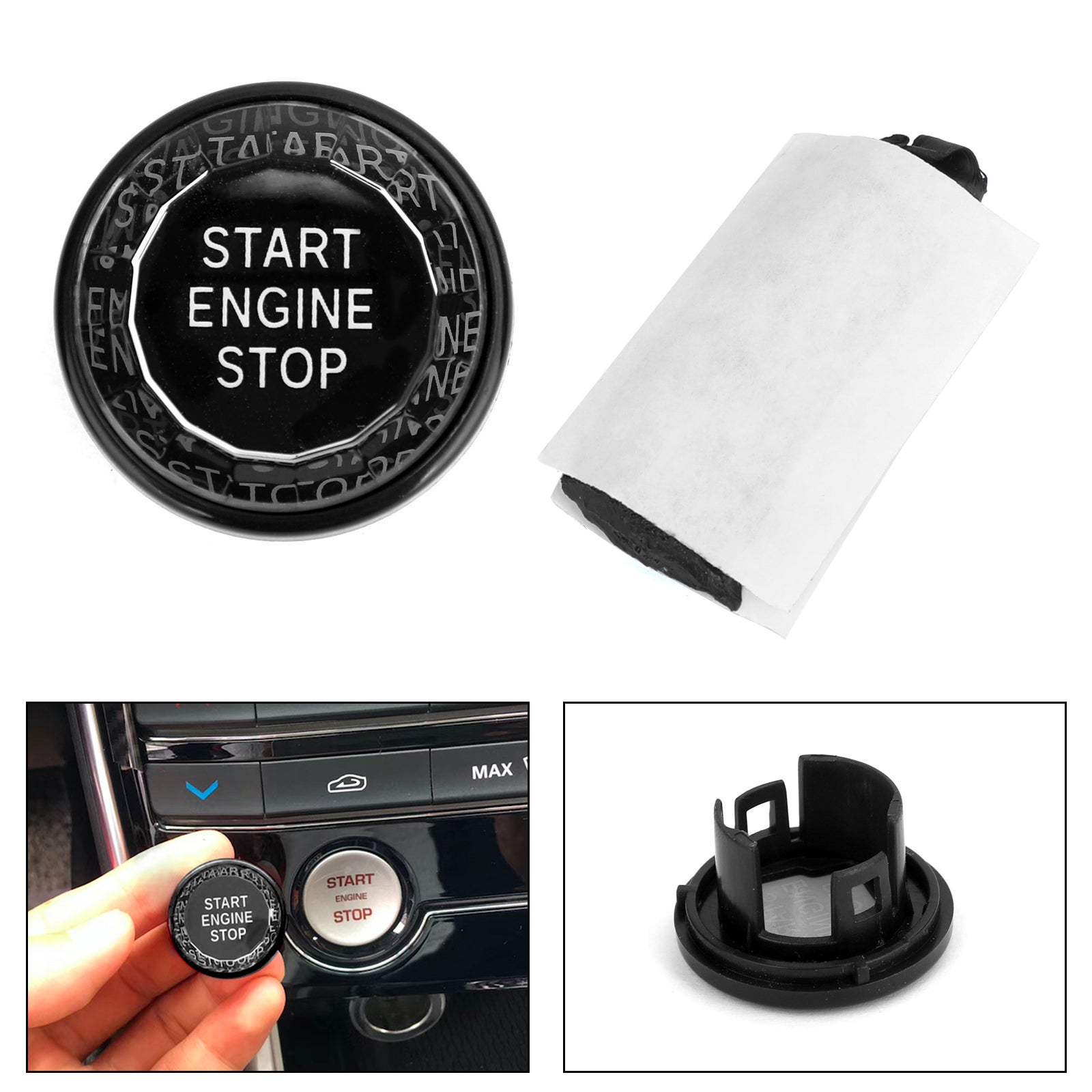 Motor Start Stop Drukknop Knop Schakelaar Decor Cover Past Voor Jaguar XF XE F-Pace Generiek