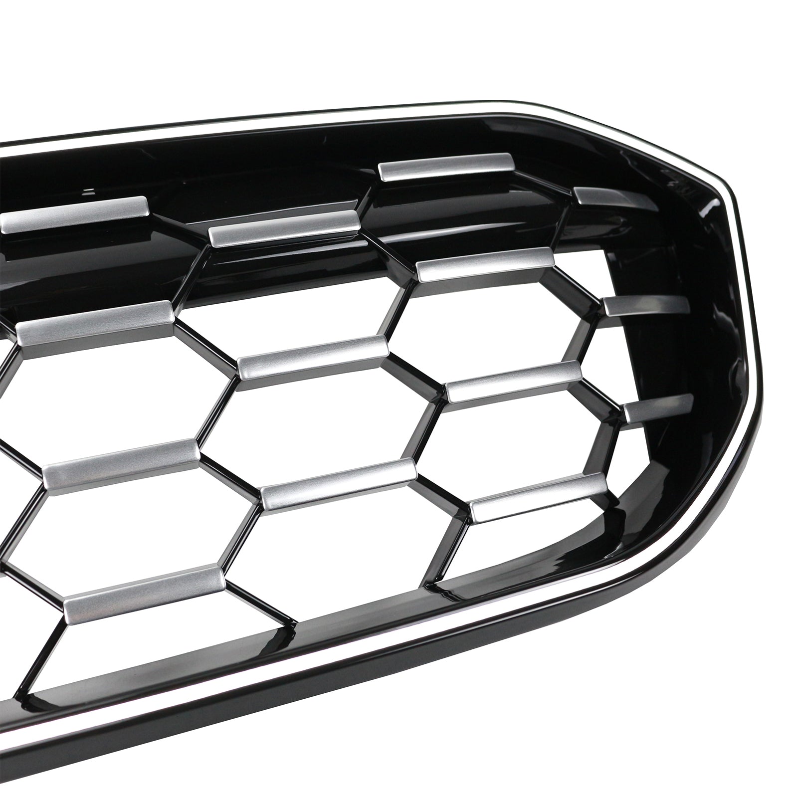 2023-2024 BMW 3-serie G20 G28 Diamond Zwart Zilver Nierengrille Mesh