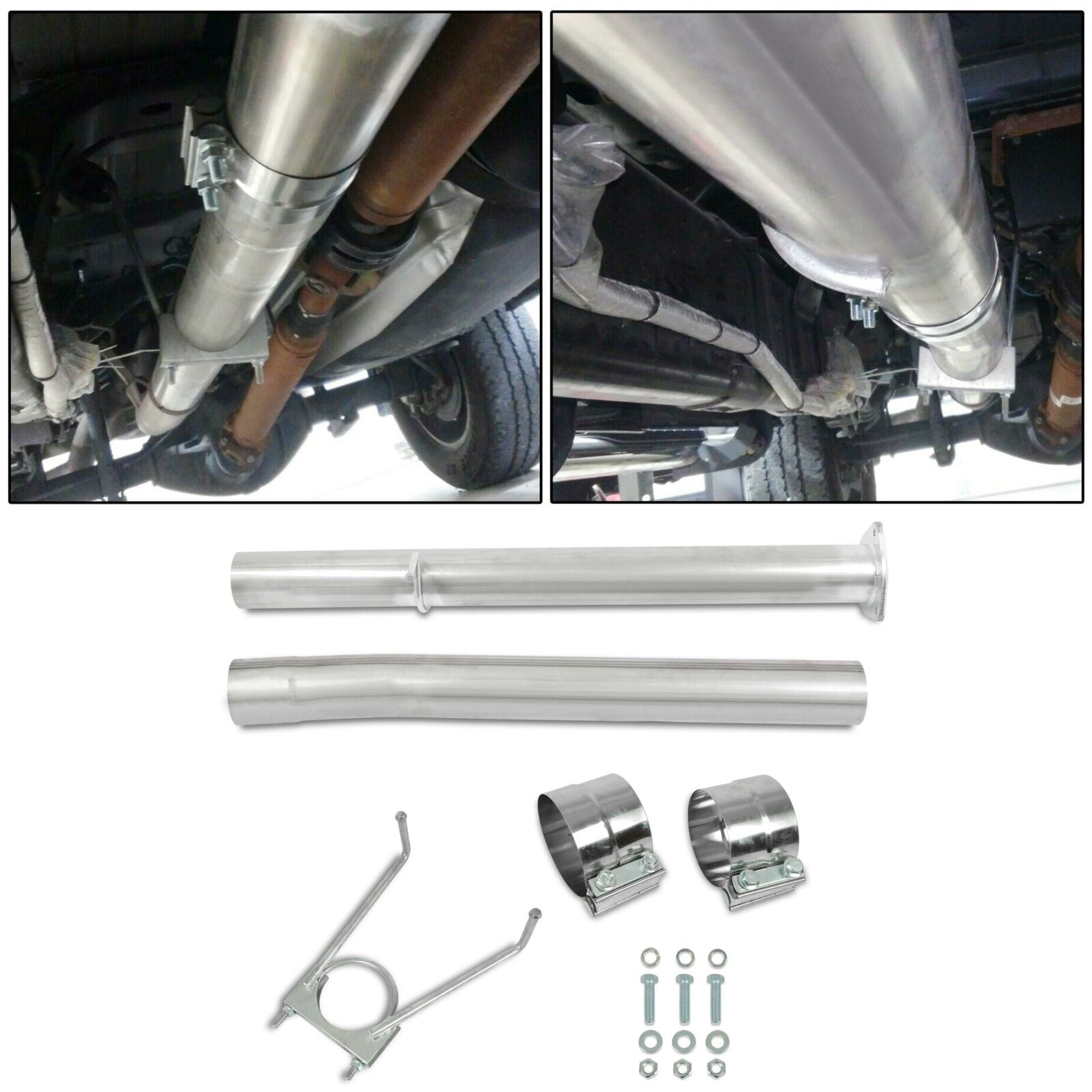 2013-2017 Dodge Ram 2500 3500 6.7L Cummins Diesel 4" Exhaust Muffler Pipes & EGR Delete Kit