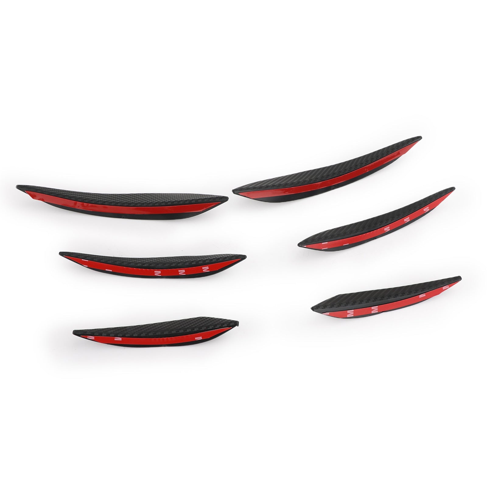 6pcs Universal Car/Auto Front Bumper Fins Spoiler Canards Refit Generic