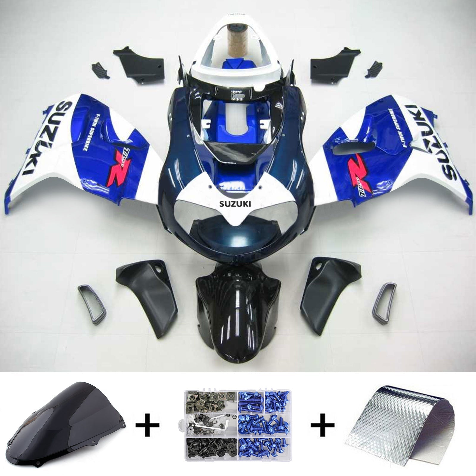 1998-2003 Suzuki TL1000R Amotopart Kit de carénage d'injection carrosserie plastique ABS #104