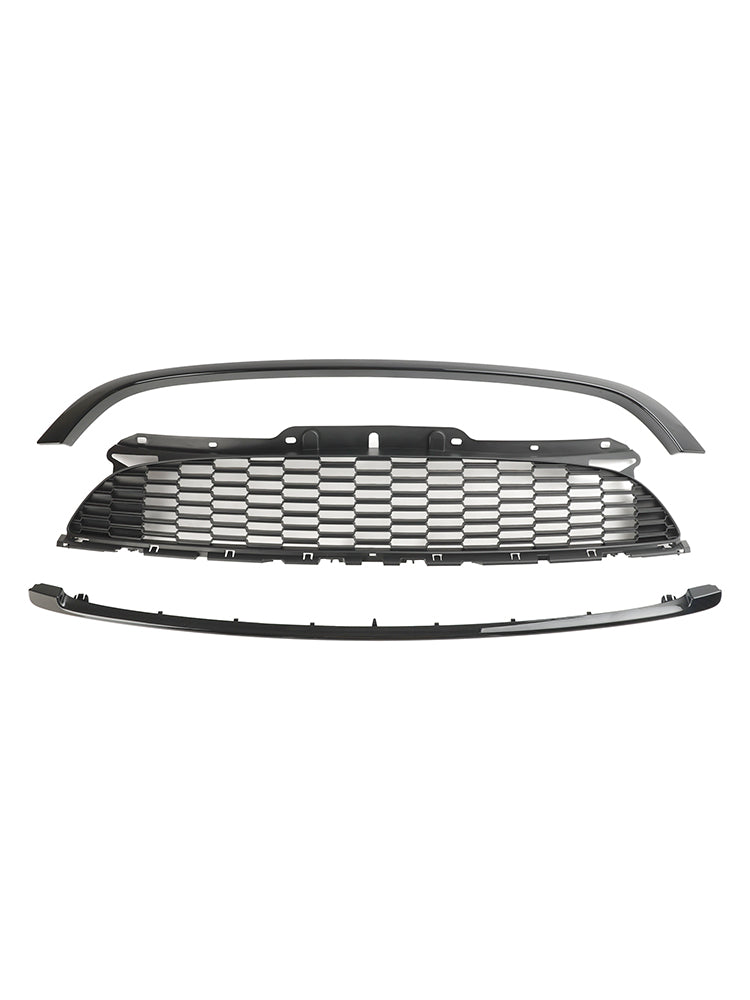 MINI R55 Cooper S & JCW 5-deurs Estate 2008-2014 3PCS Glanzend Zwart Grille Grill