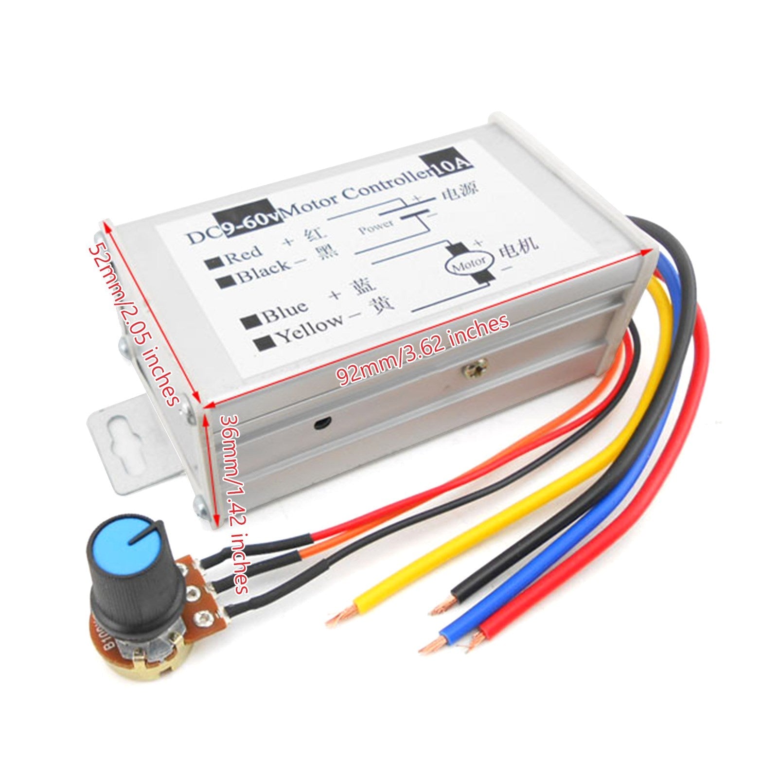 12V 24V Max 20A PWM DC Motor Traploze Variabele Snelheidsregeling Controller Schakelaar