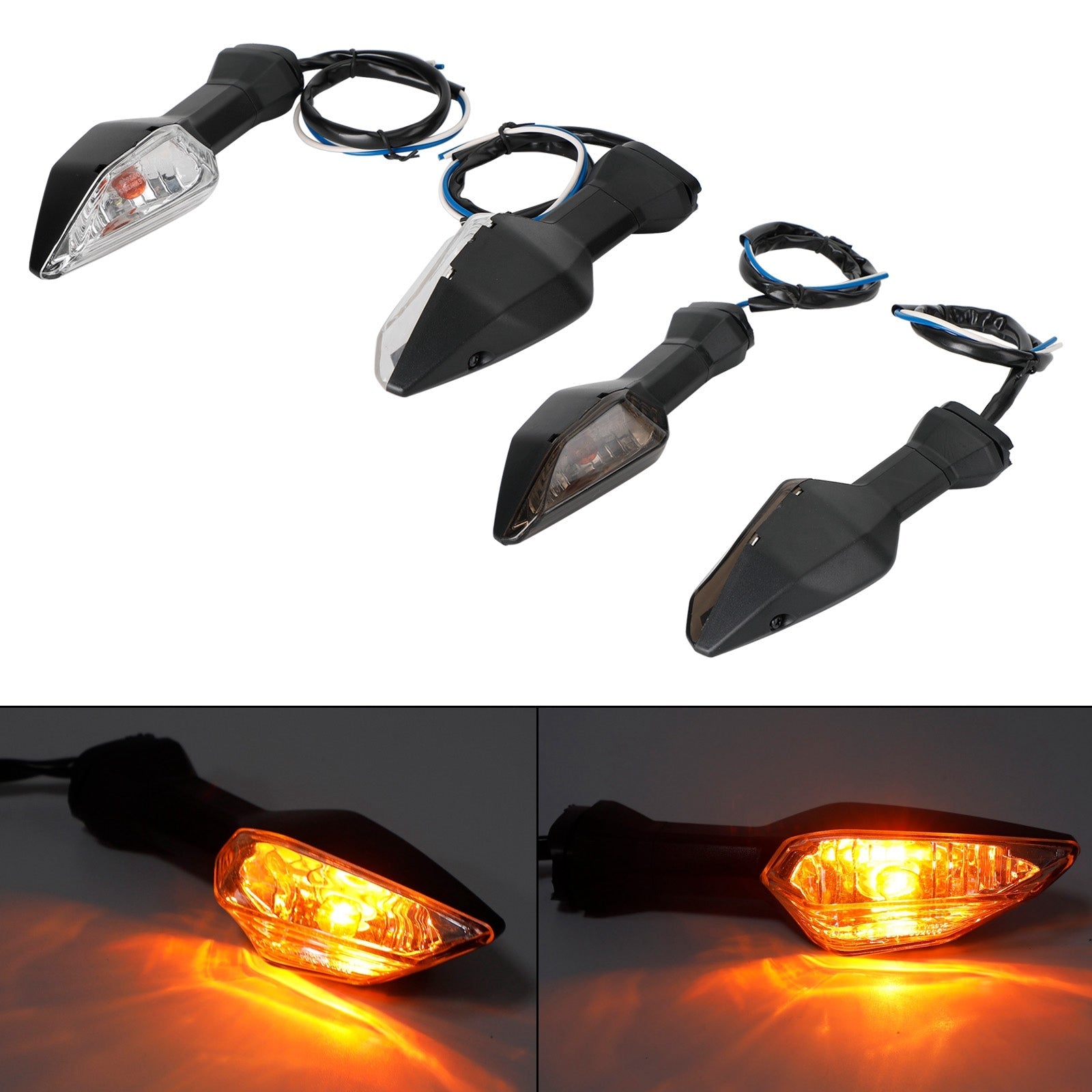 Clignotant lumineux pour Kawasaki Ninja400 Z650 Z900 Z1000 Z1000SX clair