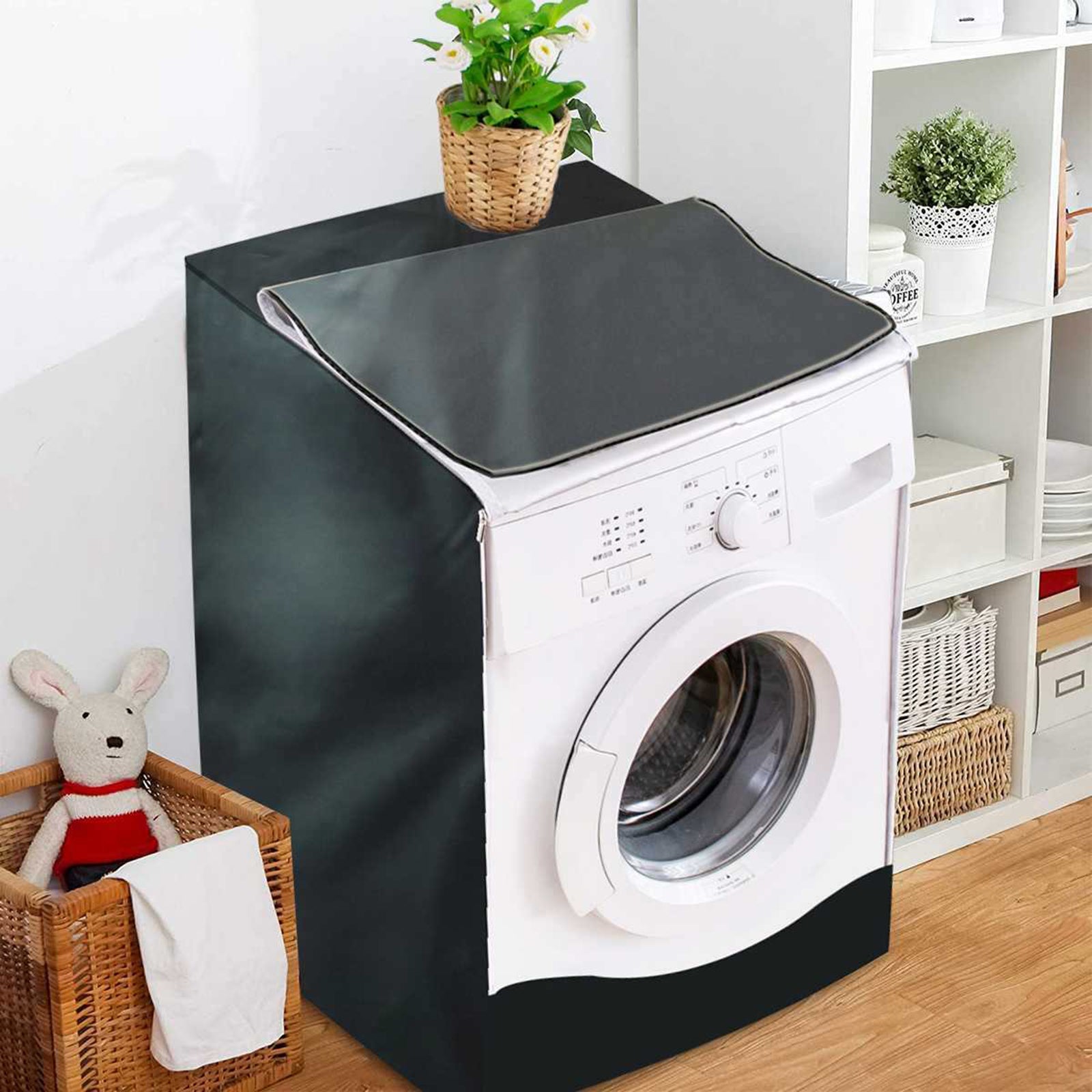 Waterproof Washing Machine Top Dustproof Cover Protect Front Load Washer Dryer