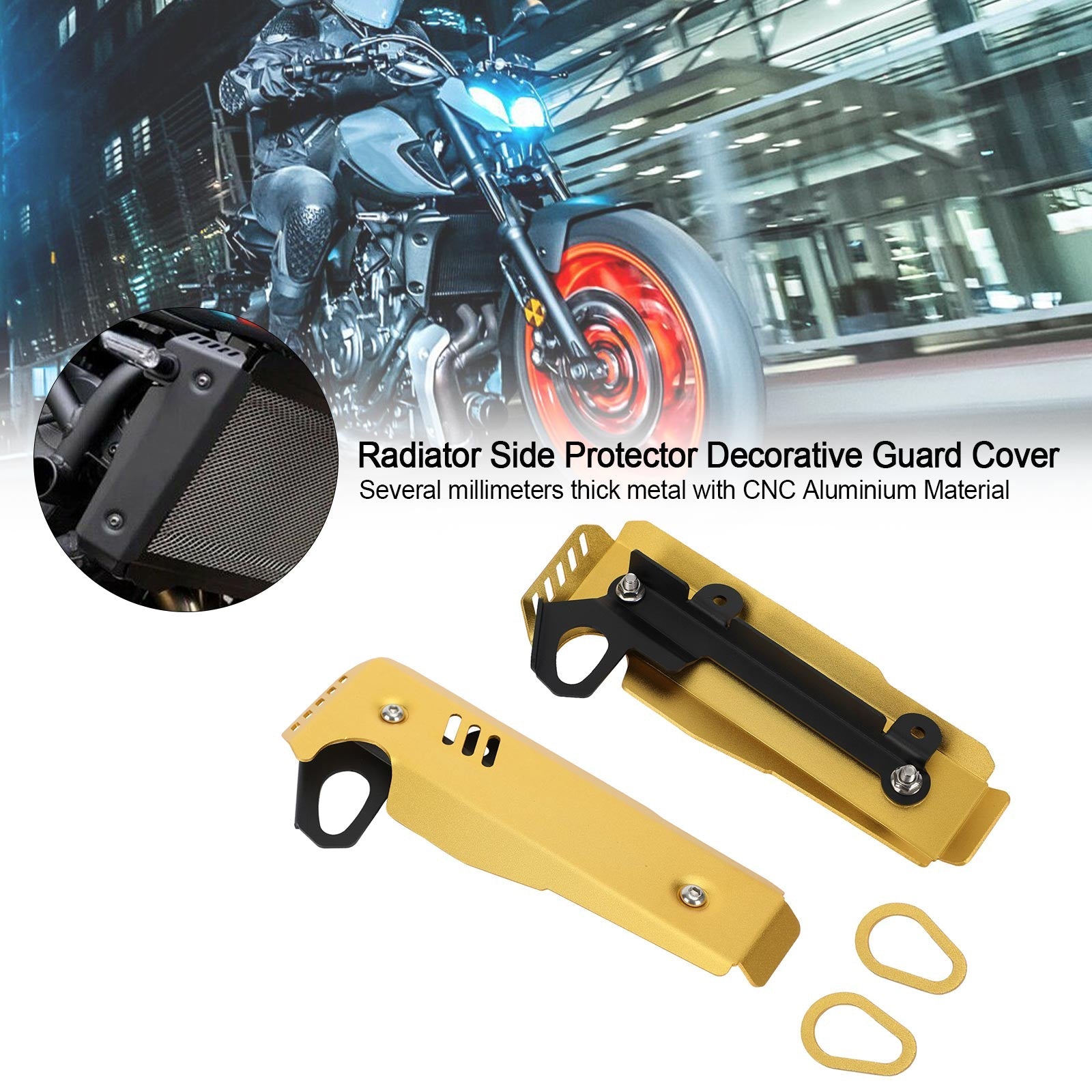 Couvercle de protection latéral de radiateur pour Yamaha MT-07 FZ-07 2021 – 2022 générique