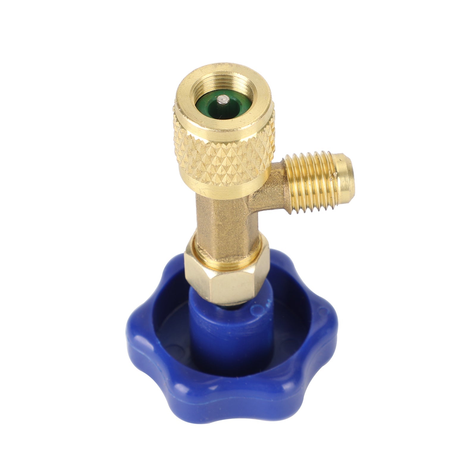 Voor R22 R134A R410A Gas Koelmiddel Ac Kan Kraan Flesopener 1/4Sae Blauw