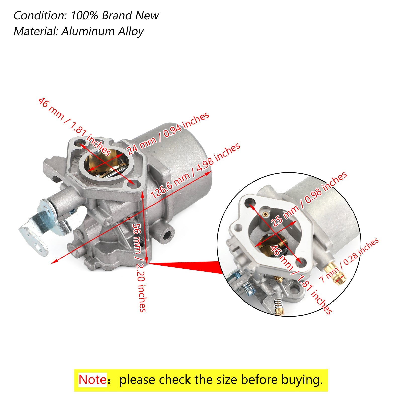 CARBURATEUR Carb pour Club Car DS Golf Cart 1998-UP DS FE290 Moteur Carb 1016478 Générique