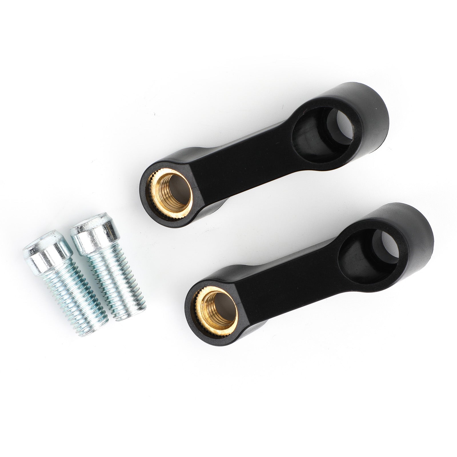 Support d'extension de rétroviseur de moto noir 10mm M10 adapté pour Honda générique