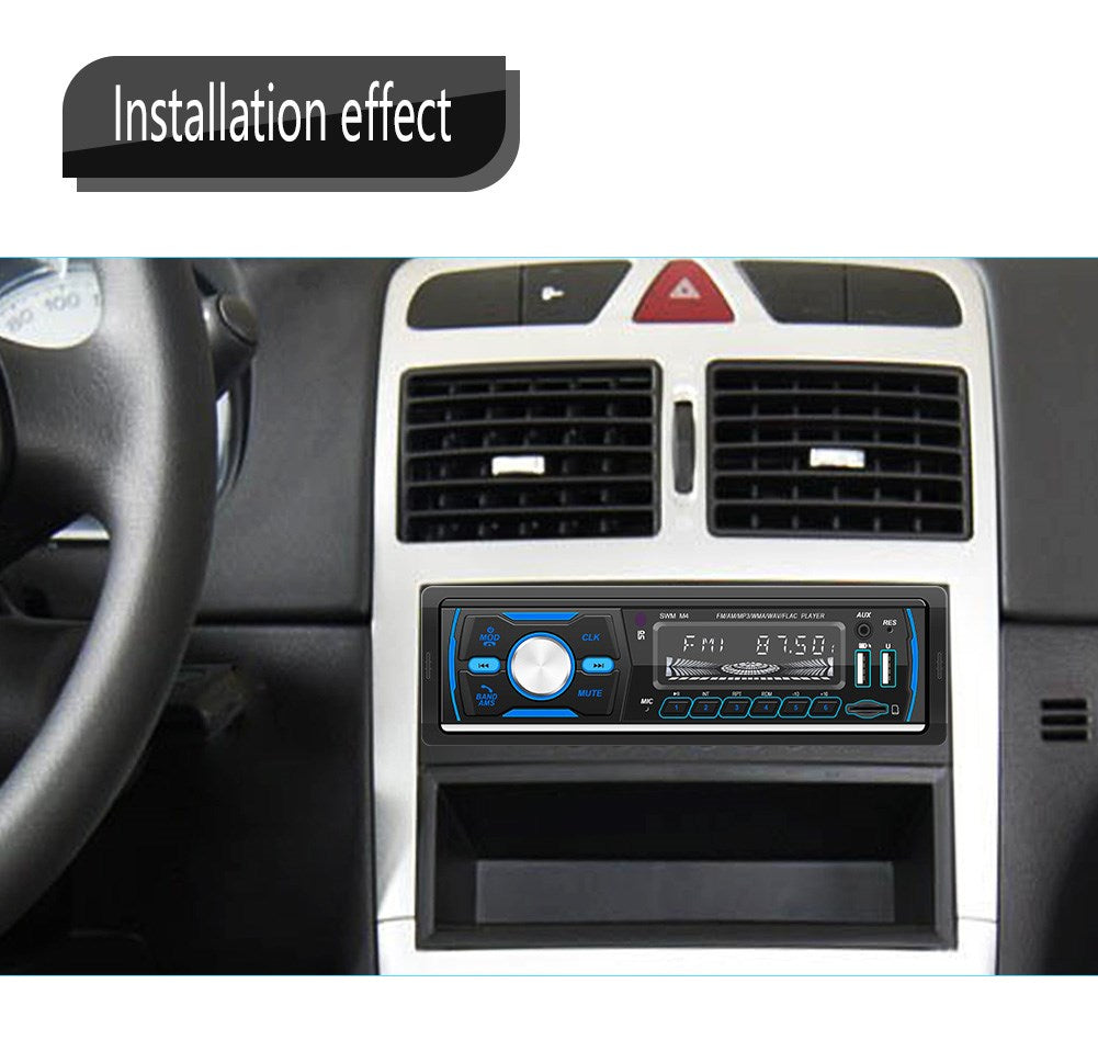 Autoradio Stereo 1Din Bluetooth FM Audio Muziekspeler DAB/MP3/USB/AUX In het dashboard