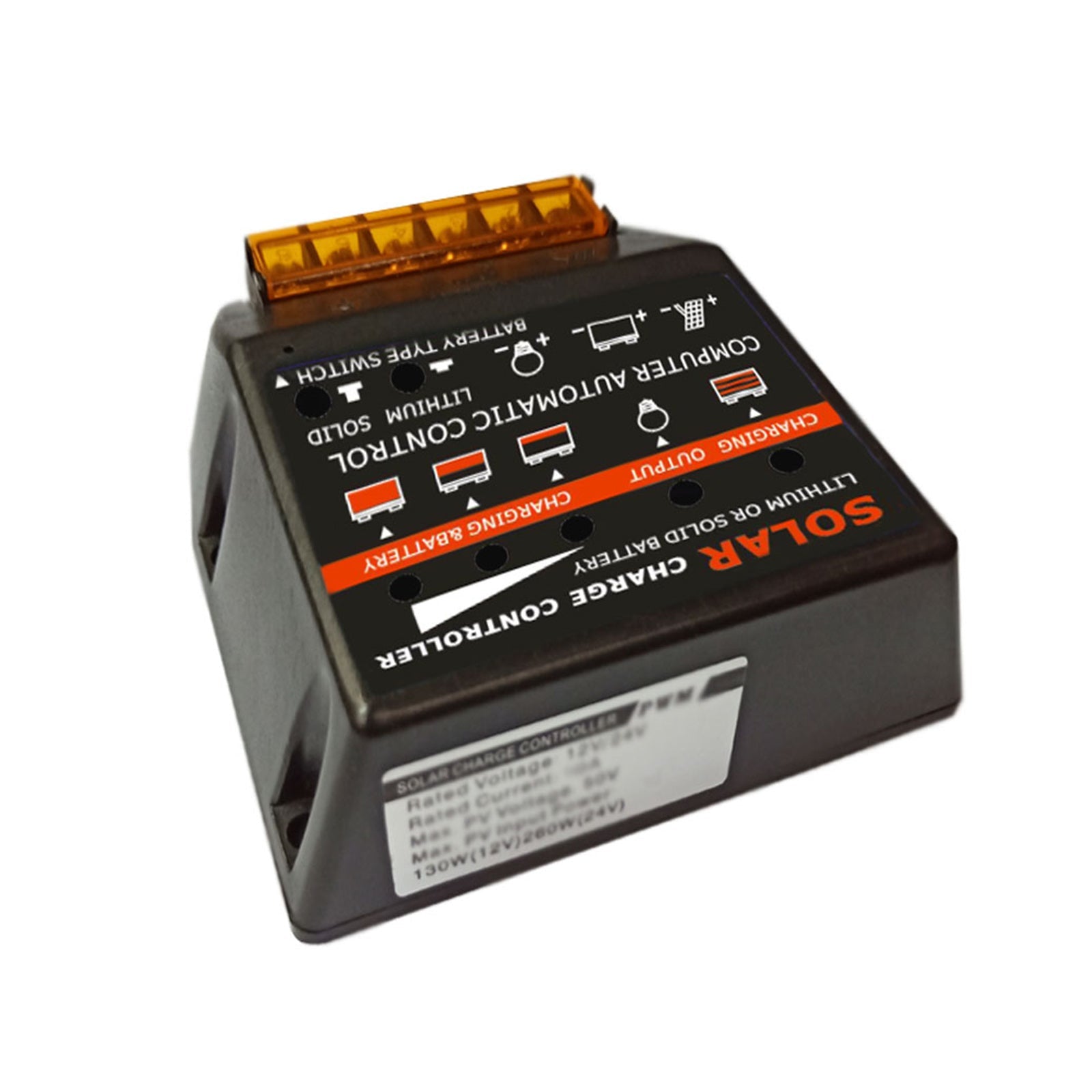 Solar Charge Controller PWM 10A-50A 12V Build In Timer Battery Control Adapter