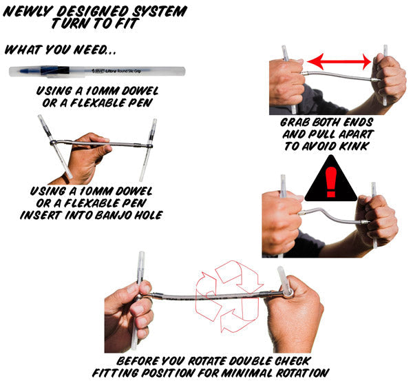 70cm/28 motorfiets remolie slangleiding banjo fitting roestvrij staal draaibaar uiteinde generiek