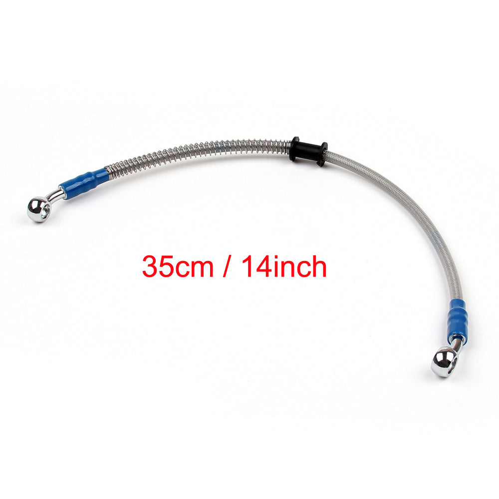 35cm/14 M10 Brake Oil Hose Line Banjo Fitting Stainless Steel End