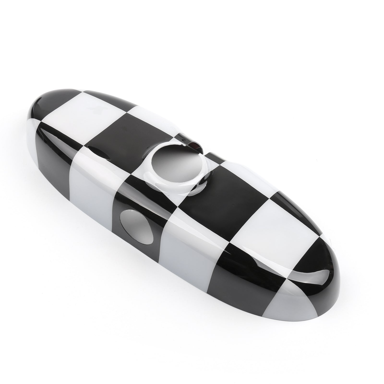 UK Flag Checkered Rear View Mirror Cover Housing For MINI Cooper R55 R56 R57 Generic