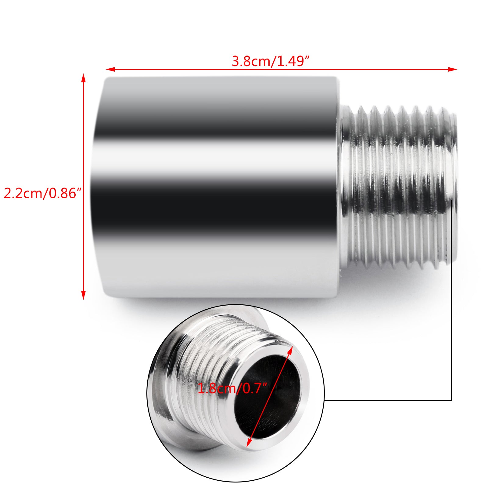 Nieuwe O2 Zuurstofsensor Extender Uitbreiding Spacer M18 x1.5 Bung HHO Adapter OBD2 02 Generiek