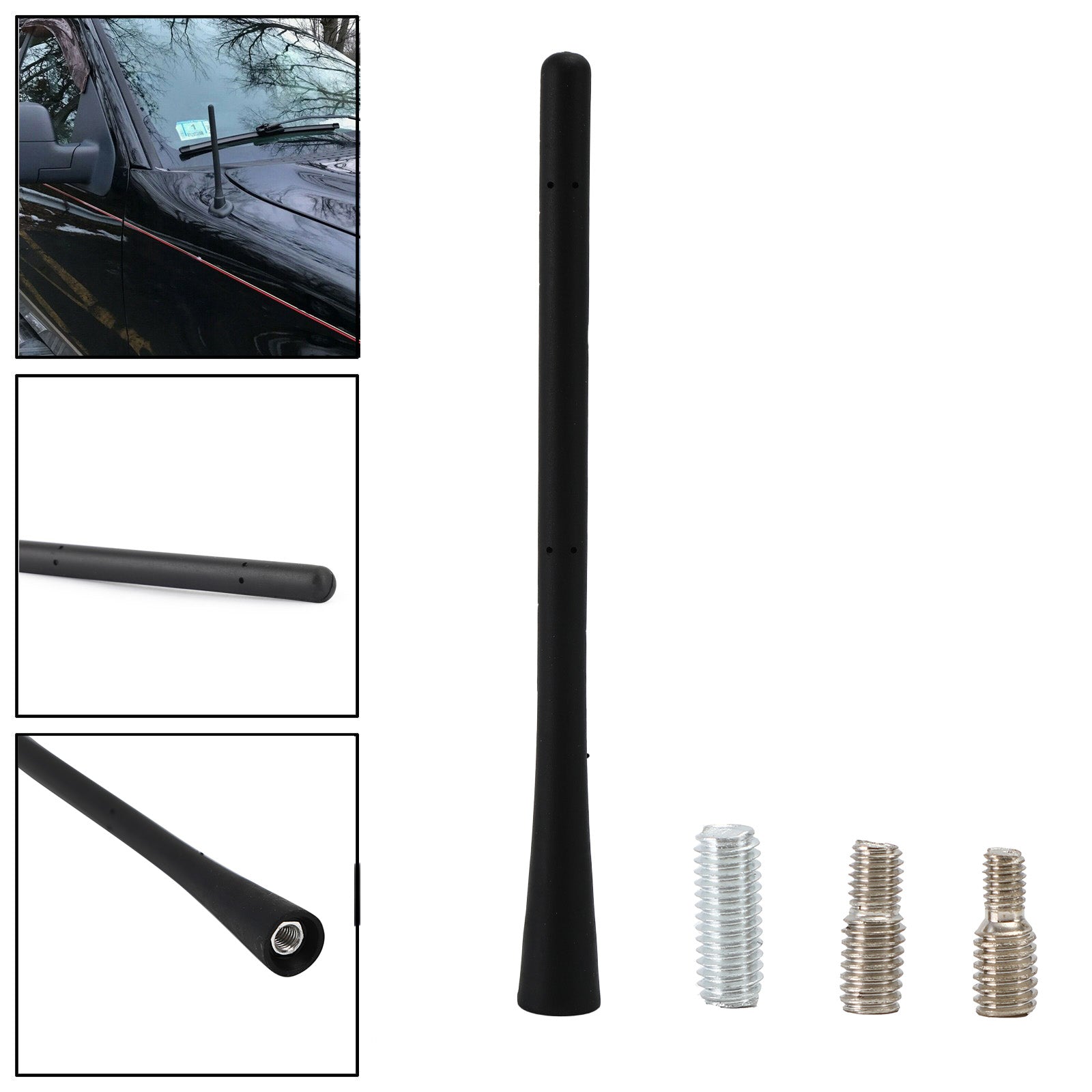 7 inch rubberen signaalantenne voor Ford F150 F250 F350 锛?Ram 1500 2009-2019 Generiek