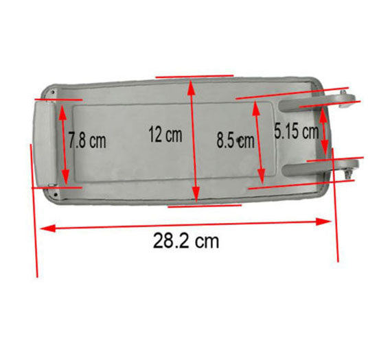 Audi A4 S4 A6 2000-2008 Gray PU Leather Center Console Armrest Cover Lid Generic