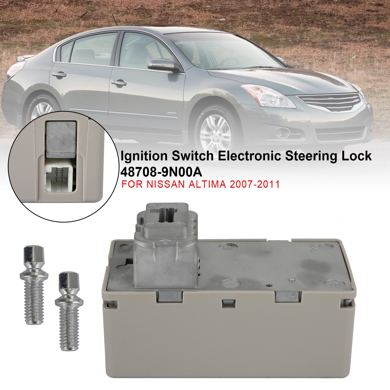 Nissan Altima 2007-2011 Ignition Switch Electronic Steering Lock 48708-9N00A