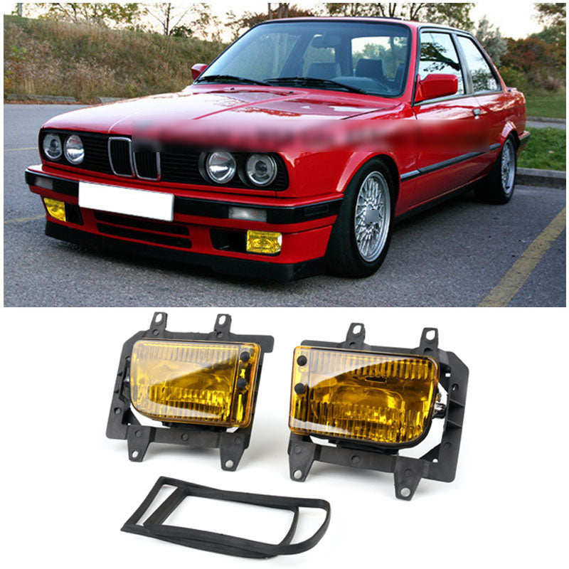 Kit de lentilles en plastique pour phares antibrouillard avant, pour BMW E30 série 3 berline générique 85-93