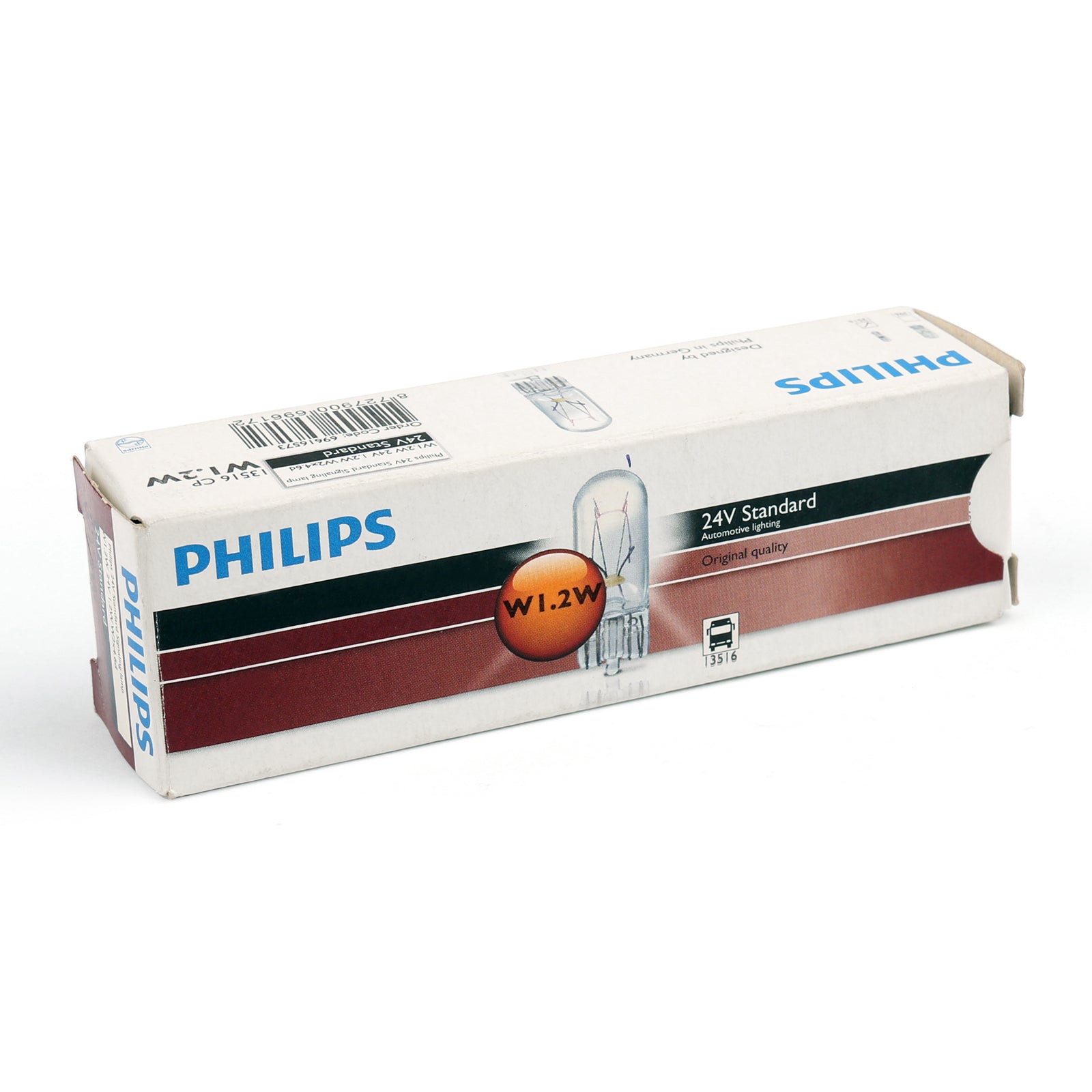 10 pièces pour Philips 13516 24V T5W1 .2WW2 ×4.6d Ampoule de lampe de signalisation standard