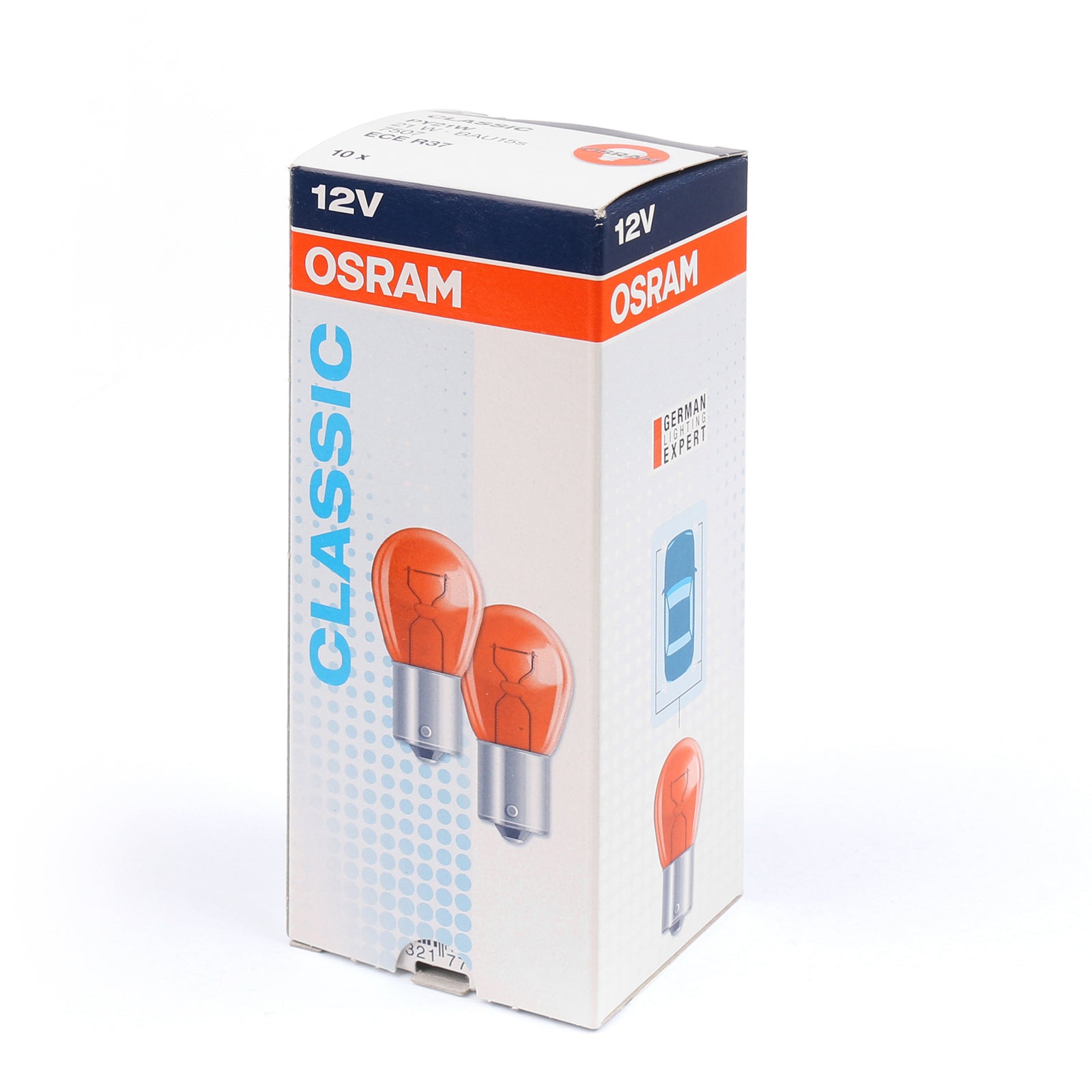 10X 7507 21W 12V PY21W OSRAM 2200K ampoules de clignotant automatique de voiture ambre générique