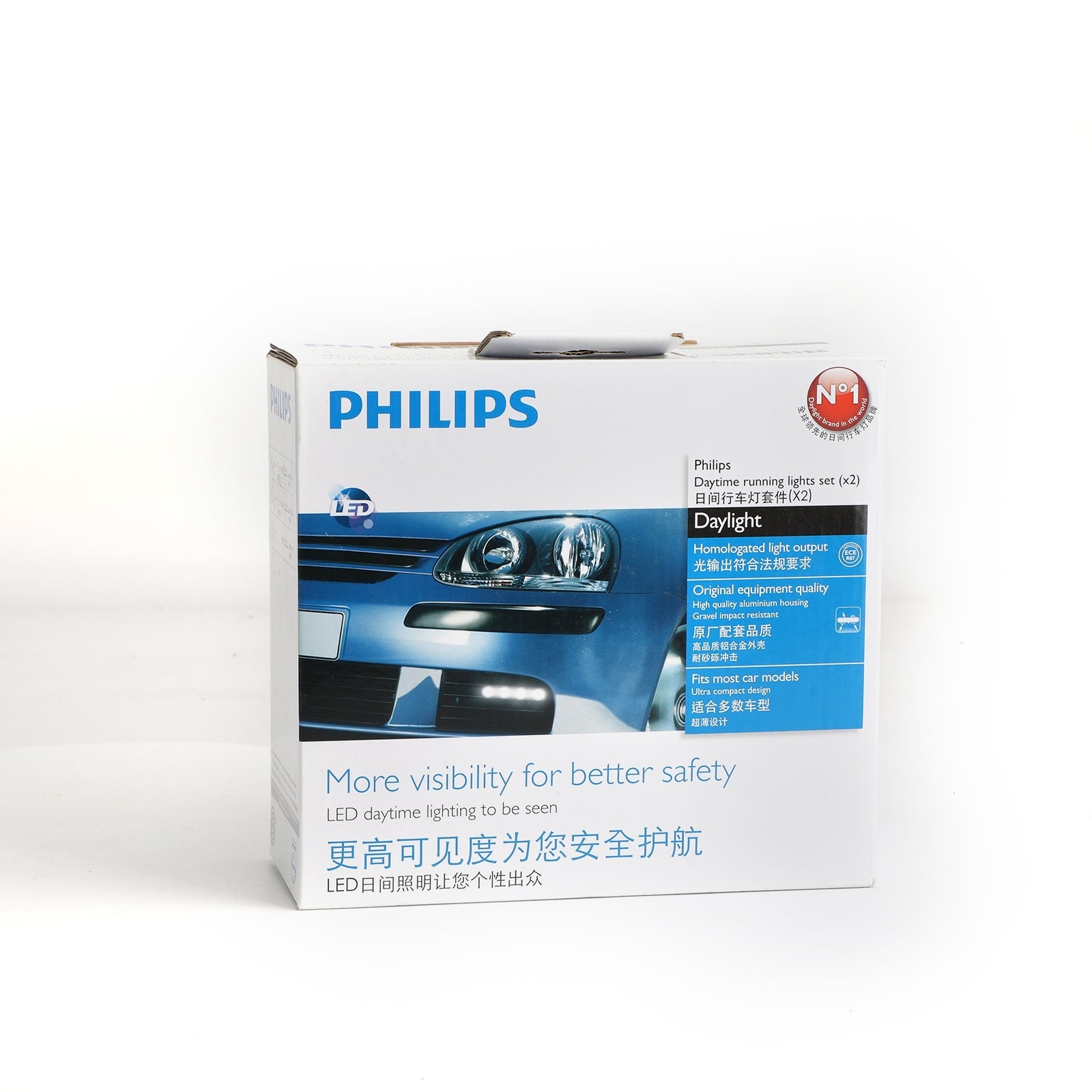 PHILIPS Homolugated Light Output LED Daytime Running Light Set Part #12820 Generic