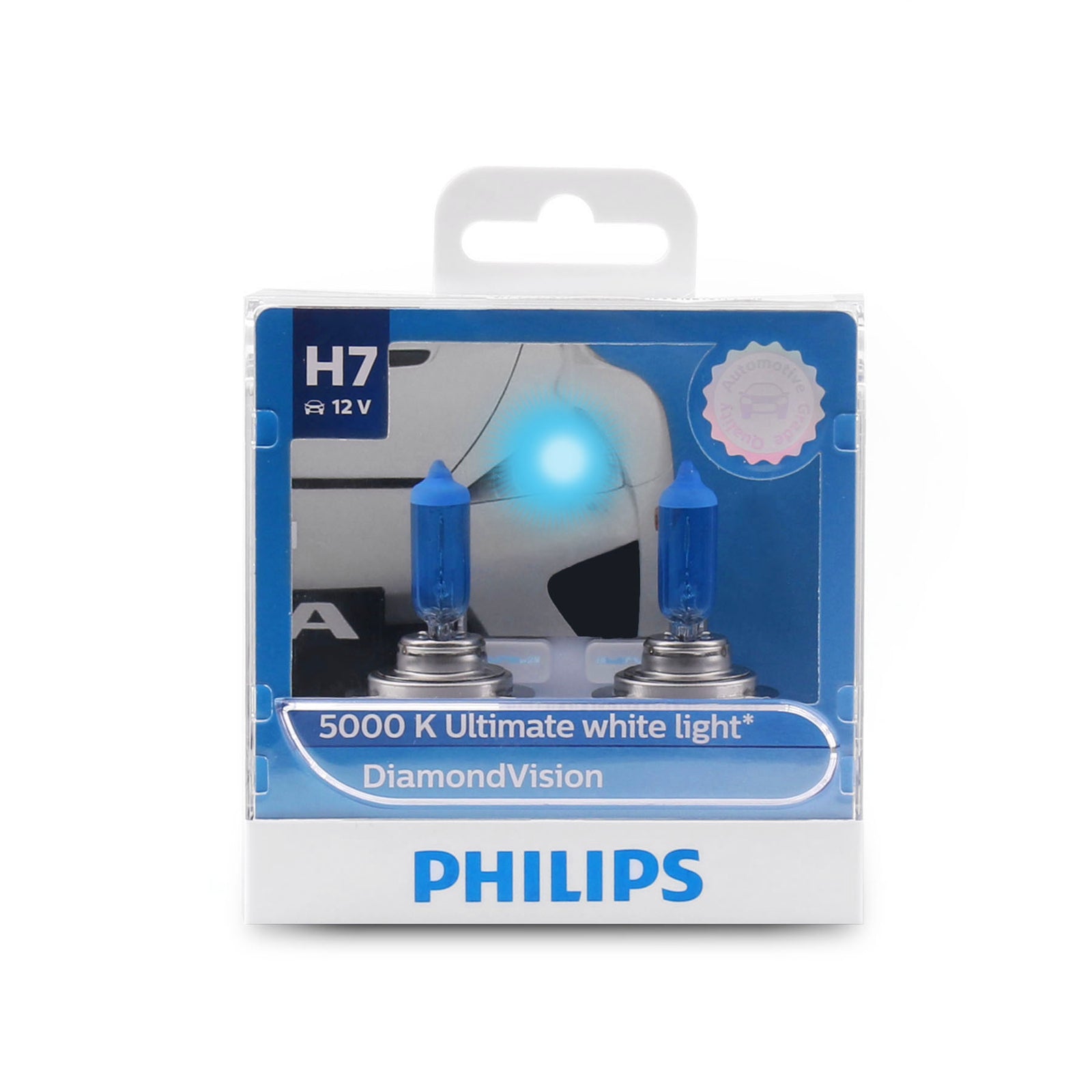 Genuine PHILIPS H7 5000K White DiamondVision 12972DV 12V 55W Light Bulb 2pcs Generic