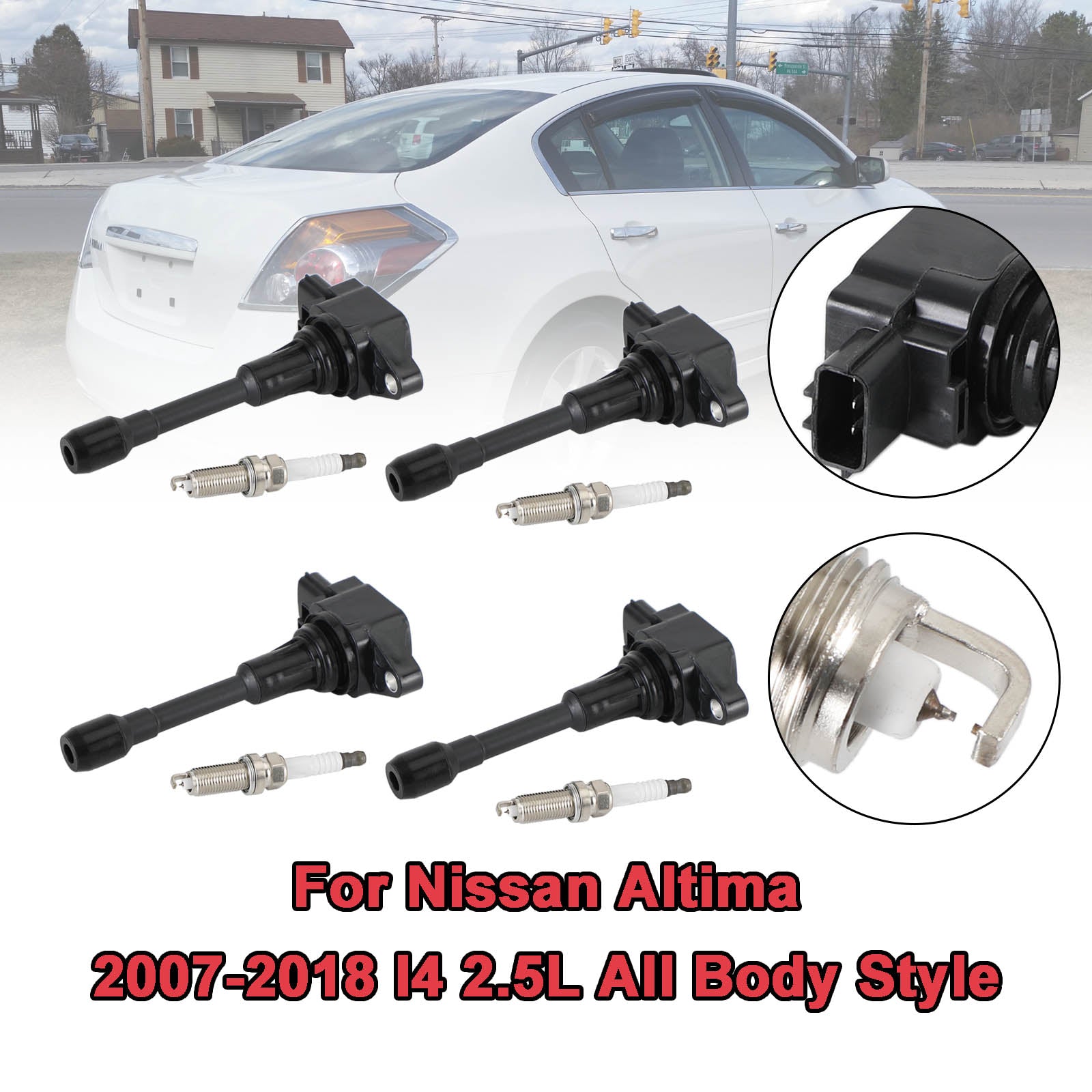 Nissan Rogue 2008-2019 (Rogue Select 2014-2015) l4 2.5L 4PCS Bobinespakket UF549