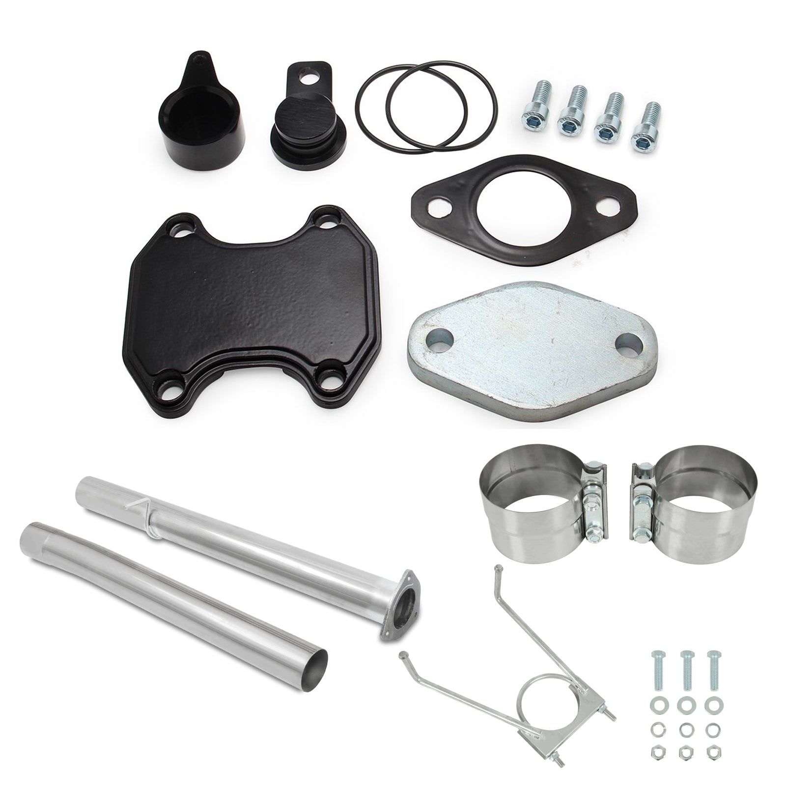 2013-2017 Ram 3500 4500 5500 6,7 L Cummins Diesel 4" Tuyaux de silencieux d'échappement et kit de suppression EGR