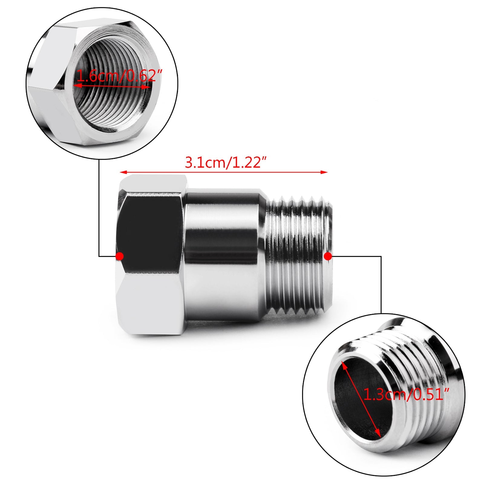 Adaptateur d'extension de tuyau de Test de capteur, entretoise M18 X 1.5, bonde 32mm générique