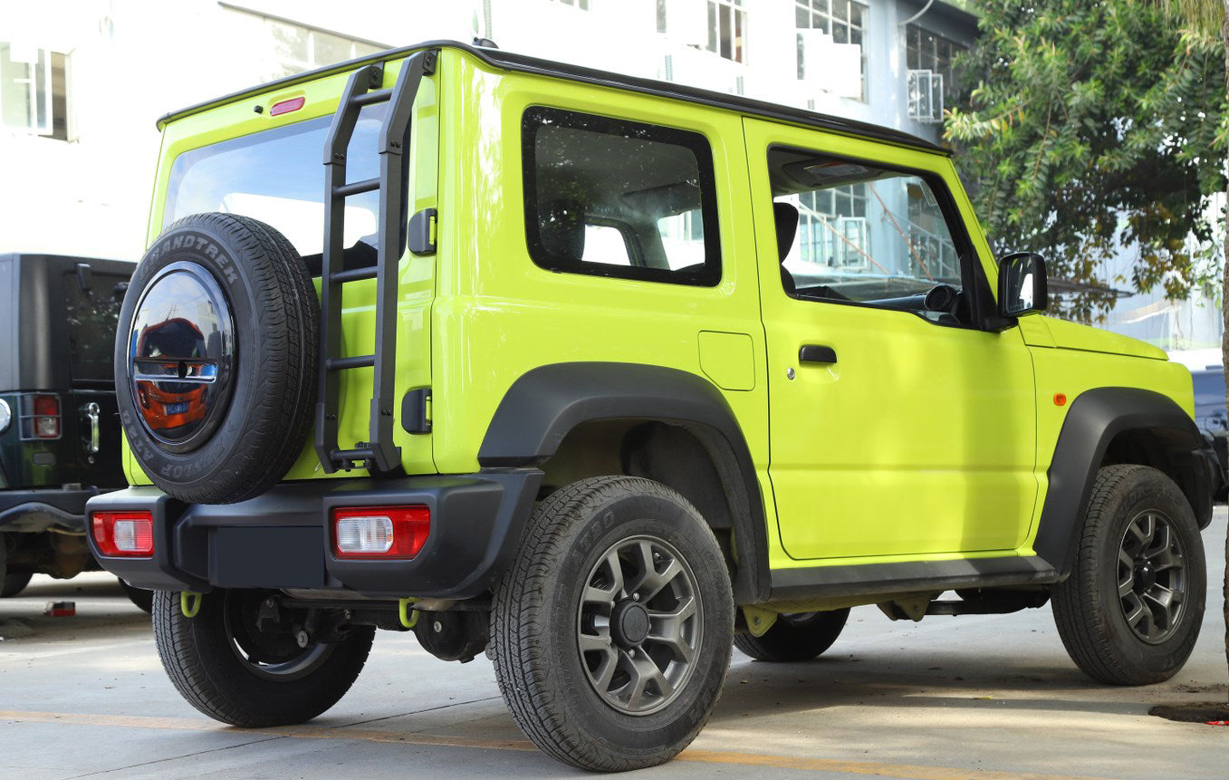 2019+ Suzuki Jimny ny aluminiumsbil bak bakdør stigeklatring BLK Generisk