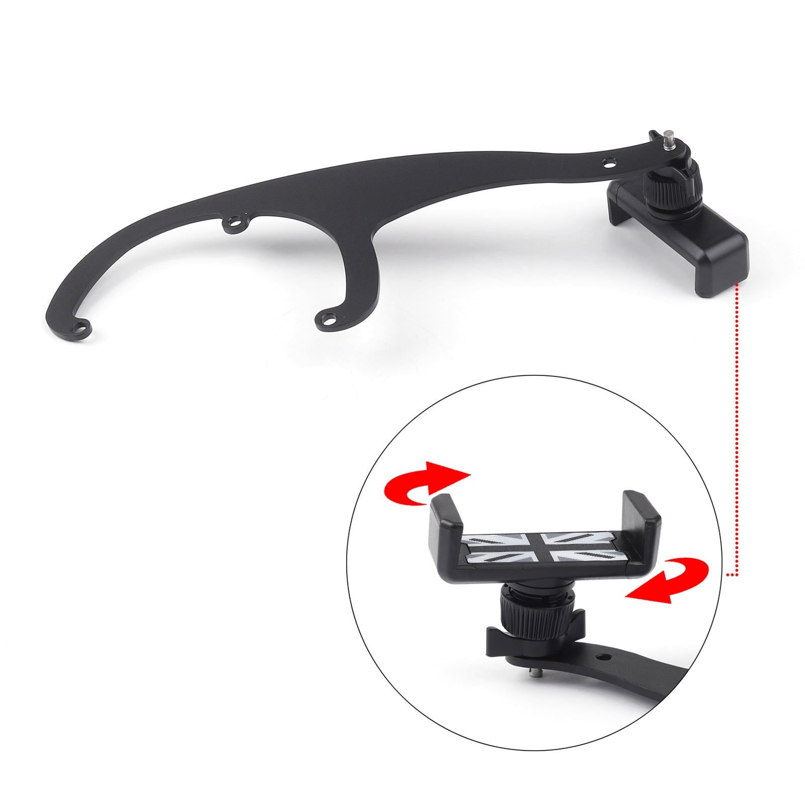 Mini Cooper R60 R61 360 Rotation support de téléphone de voiture support de berceau