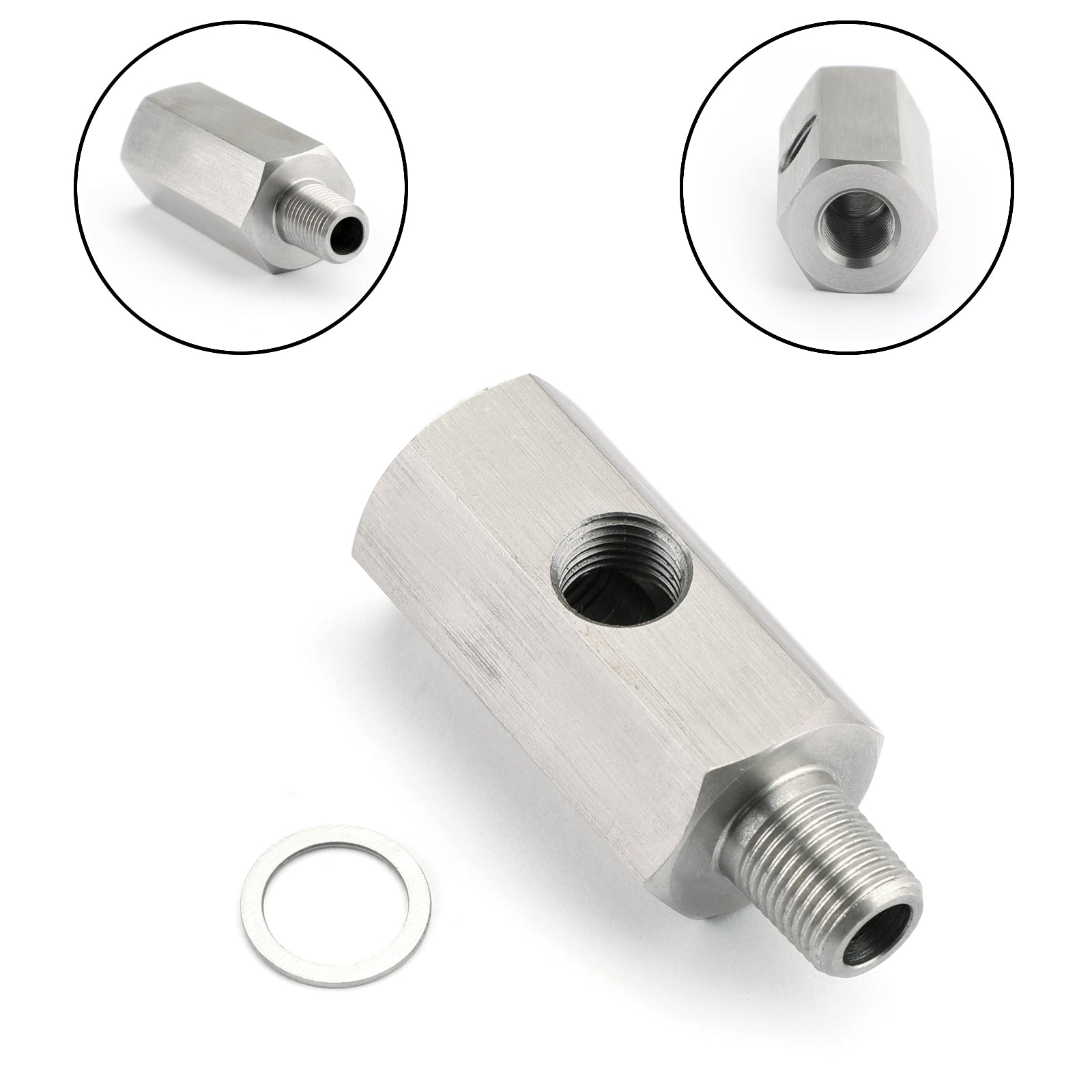 Capteur de pression d'huile BSPT 1/8 pouces, adaptateur Tee vers NPT, ligne d'alimentation Turbo, Mete générique