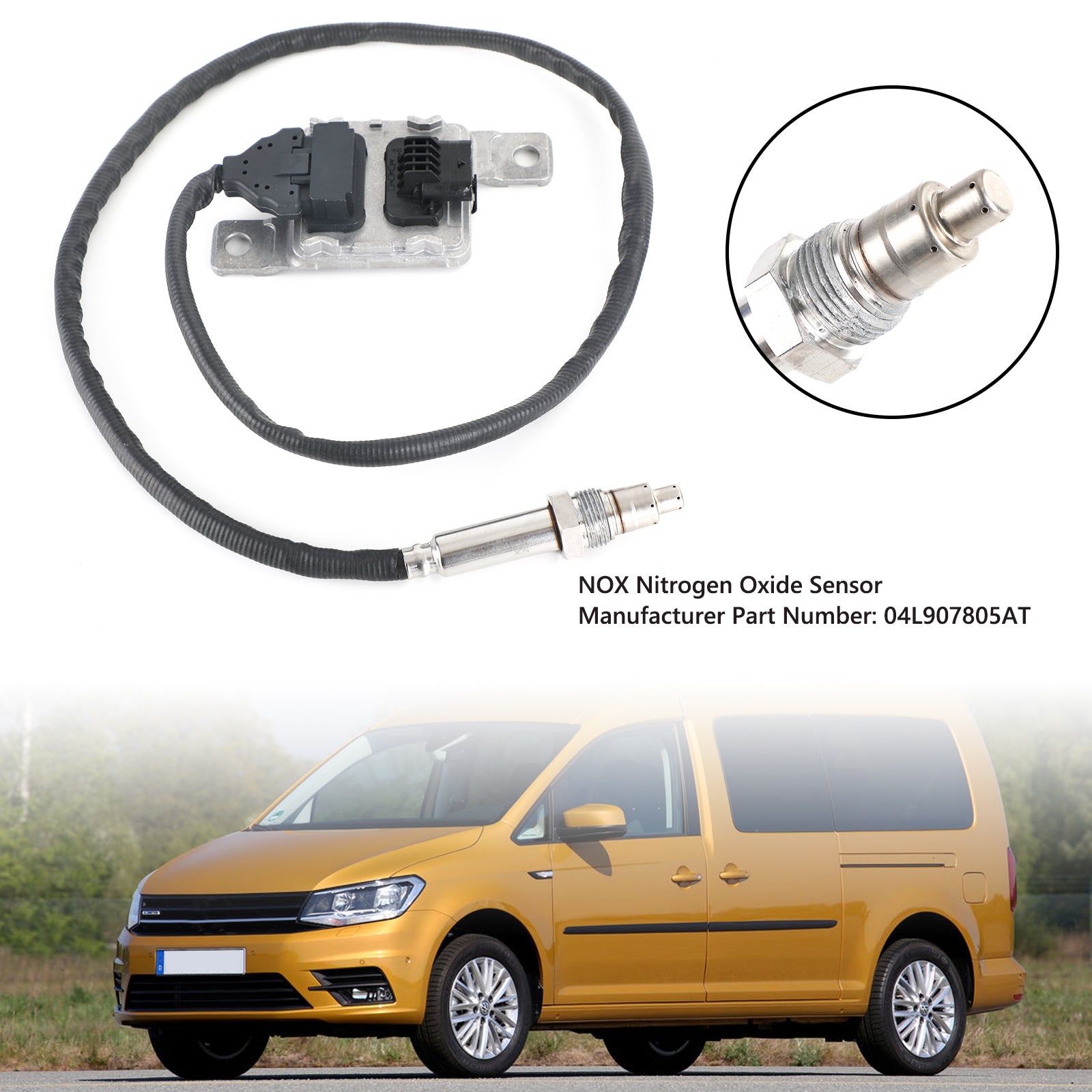 2015-2020 Volkswagen Caddy MK4 4 IV 2K Facelift 2.0 TDI NOX stikstofoxidesensor 04L907805AT A2C11222600-02 Generiek