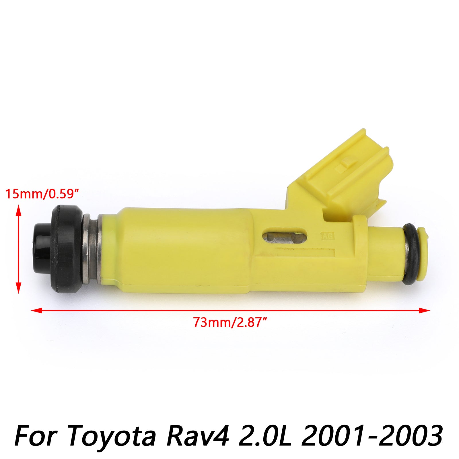 1 X Flow Matched Brandstofinjector voor 23250-28050 2001-2003 Toyota Rav4 2.0L Nieuwe Generiek