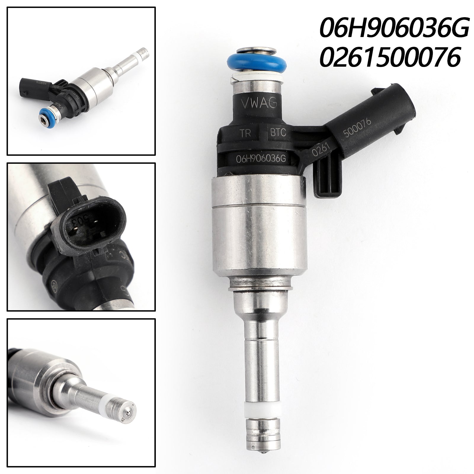 06H906036G Fuel Injector For Audi A4 A3 A5 TT VW T5 Eos CC 2.0L Turbo 0261500076 Generic