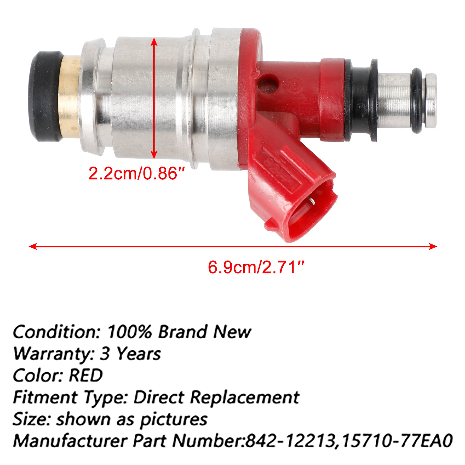 1PCS Fuel Injectors JS28-2 8970795320 Fit Isuzu Amigo Pickup Rodeo 2.6L