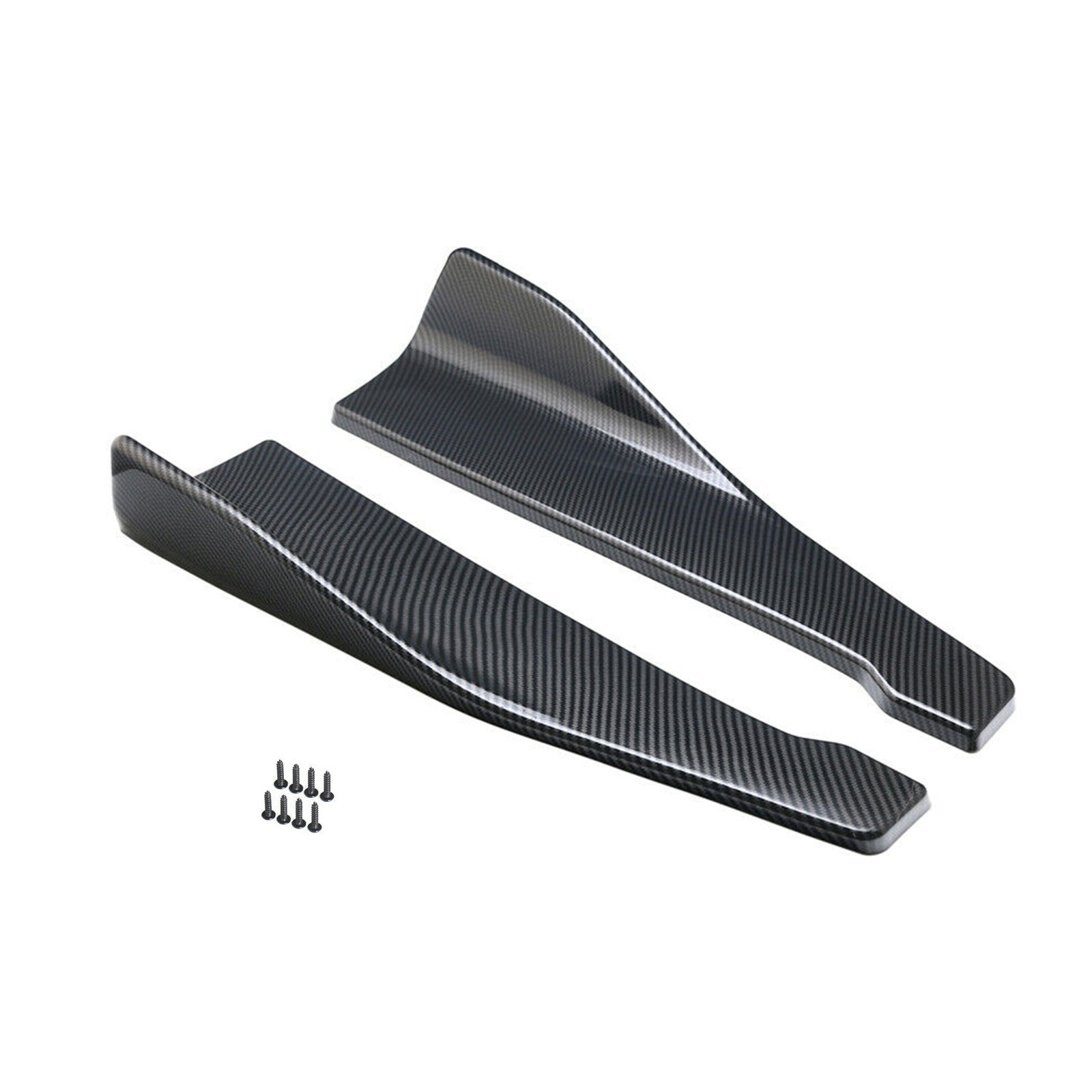 48cm Skirt Spoiler Rear Lip/Side Extension Rocker Splitters Winglet Wings Carbon Generic