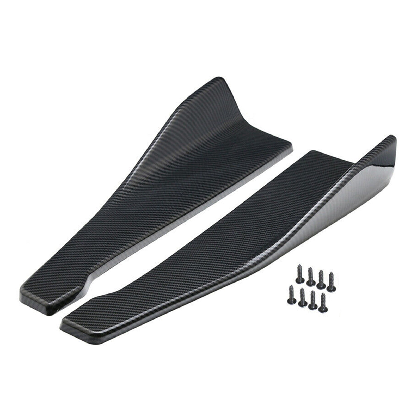 48cm Skirt Spoiler Rear Lip/Side Extension Rocker Splitters Winglet Wings Carbon Generic