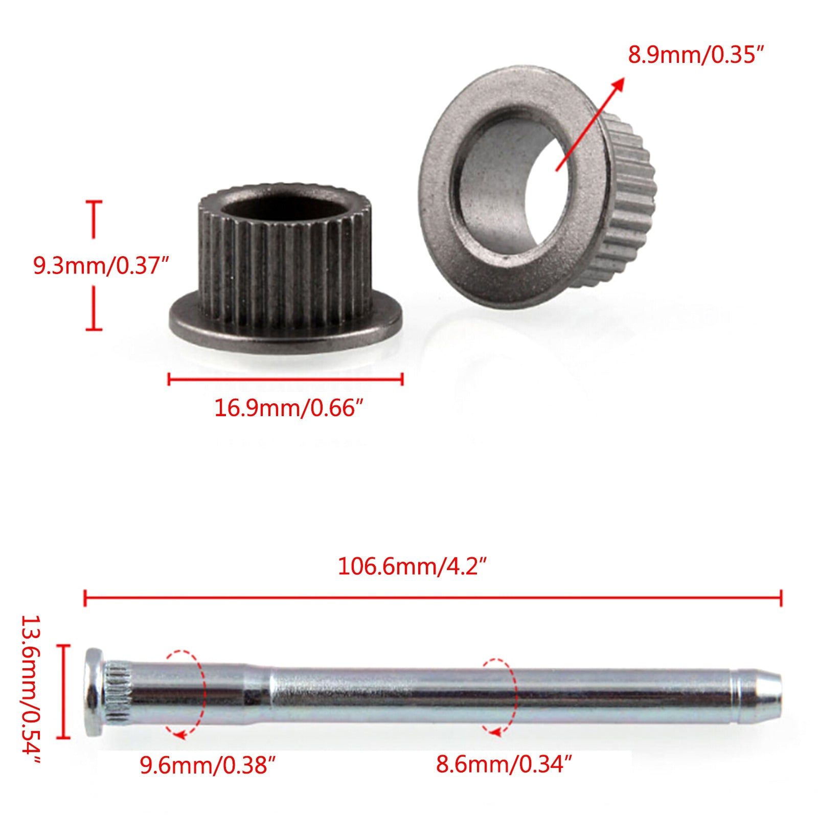 Nouveau Kit de douille de goupille de charnière de porte pour 1994-2004 Chevy S10 GMC S15 2 portes génériques