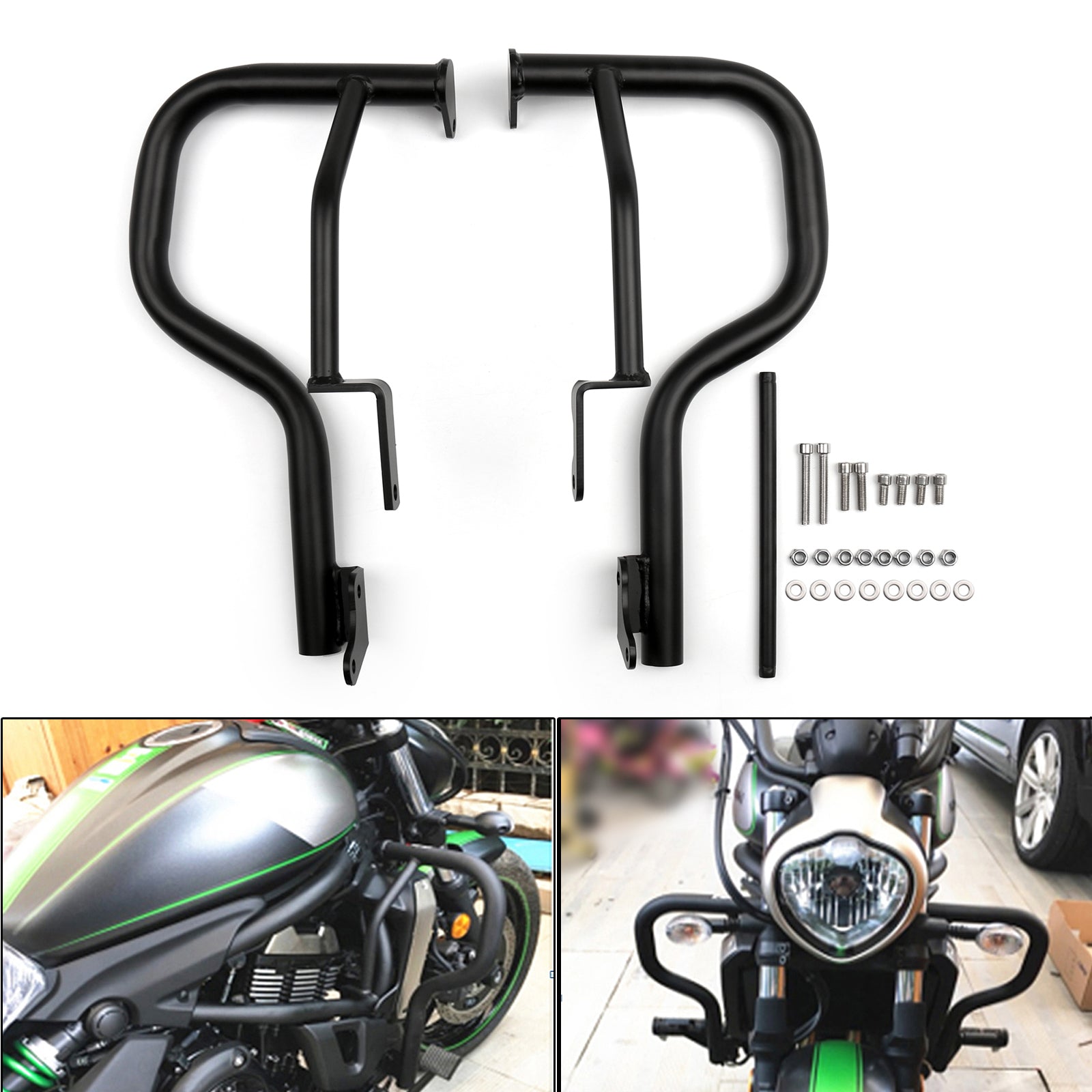 Motorbumperbeschermer Crash Bar Protector Geschikt voor Kawasaki Vulcan S 650 2015-2021 Generiek