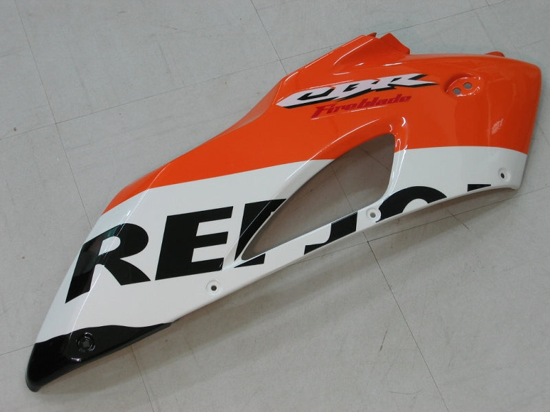 2004-2005 Honda CBR 1000 RR Carénages Amotopart Noir Orange Carénage Repsol Racing Customs