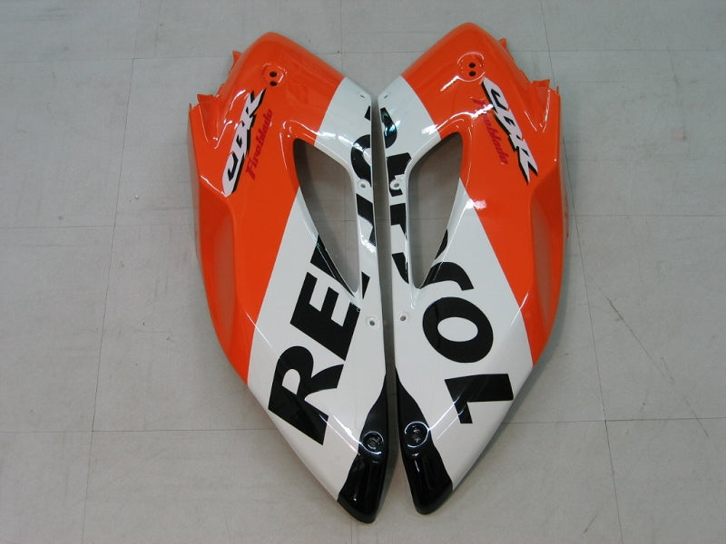 2004-2005 Honda CBR 1000 RR Amotopart stroomlijnkappen zwart oranje Repsol Racing Customs kuip