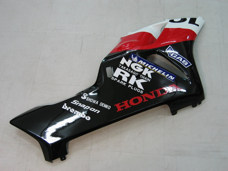 2004-2005 Honda CBR 1000 RR Amotopart stroomlijnkappen zwart oranje Repsol Racing Customs kuip