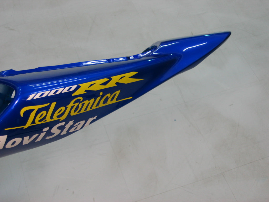 2004-2005 Honda CBR 1000 RR Amotopart stroomlijnkappen Blue Checker Movistar Racing Customs kuip