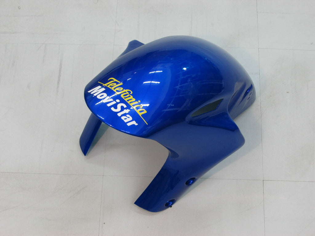 2004-2005 Honda CBR 1000 RR Amotopart stroomlijnkappen Blue Checker Movistar Racing Customs kuip