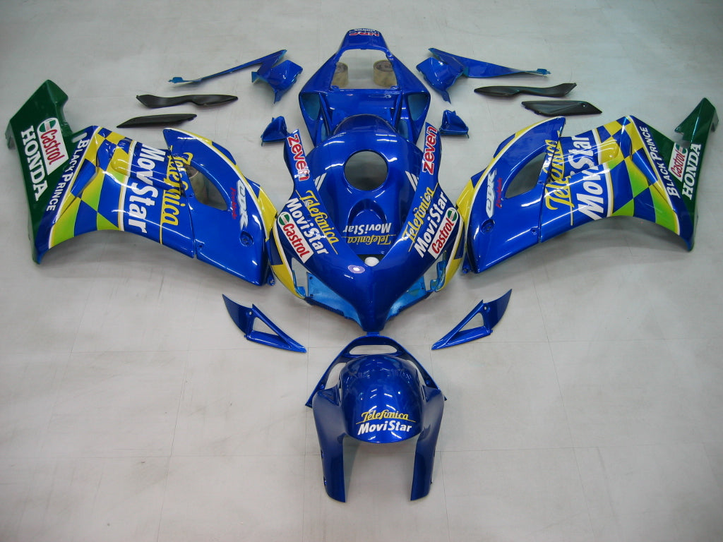 2004-2005 Honda CBR 1000 RR Carénages Amotopart Bleu Checker Movistar Racing Customs Carénage